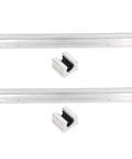 Two Piece 300mm CNC Linear Rail Guide With SBR Slide Block Set For Heavy Duty Stable Motion Shaft Guideway Easy Install With Five Mounting Holes For CNC Parts And Router Setup, rails and blocks