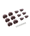 Kickass Heavy Duty Drawer Slides Rite Trak II Replacement Center Rail Furniture Glides brown plastic glides and screws set