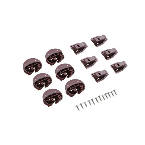 Kickass Heavy Duty Drawer Slides Rite Trak II Replacement Center Rail Furniture Glides brown plastic glides and screws set