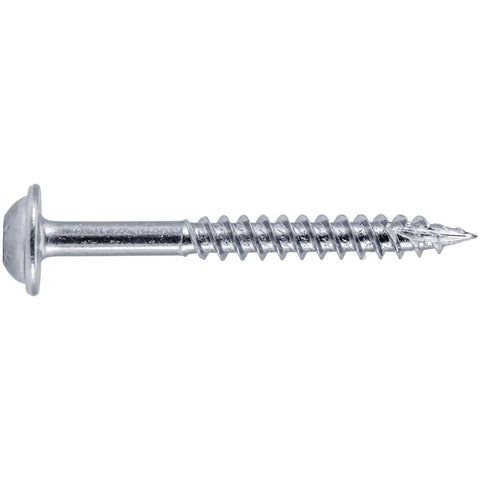 Size 7 By 1/2 Inches Fine Thread Pocket Hole Screws With T20 Torx Star Drive Zinc Finish For Cabinet And Furniture Building Dead Nuts Tight Workhorse Fasteners In Five Pound Bulk Box