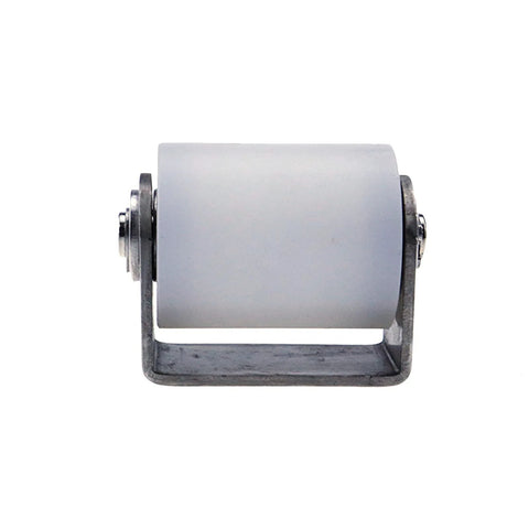 Slide Gate Guide Roller With Post Welded Bracket 1.6 Inch Diameter Heavy Duty Ball Bearing Nylon Wheel And Bracket Assembly