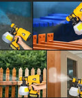 Badass Cordless Hvlp Paint Sprayer Designed For 20 Volt Max Packs Electric Spray Gun used for painting walls, fences, and furniture.