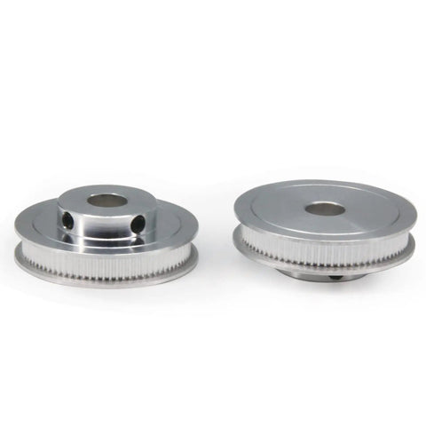 GT2 Timing Pulleys Set Two Piece 20T And 80T Aluminum 12mm Bore Synchronous Wheel With 250mm Belt for CNC Machines and 3D Printers