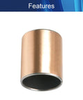 Heavy Duty Oilless Sleeve Bearing 30Mm ID X 34Mm OD X 40Mm Length Plain Bushing showing bronze core and smooth finish.