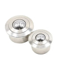 20 Pack Of Heavy Duty Nylon Ball Transfer Units With Embedded Roller Bearings For Seamless Multi Directional Motion On Conveyors And Workbenches Rolls Like Butter Under Tough Shop Loads - two different sized units