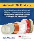 Various rolls of 3M adhesive tapes with TapeCase branding, highlighting authenticity as a preferred 3M converter.