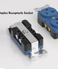 Audiophile Duplex Receptacle 20 Amp 125V Pure Copper Wall Outlet for Home Audio Systems in two views