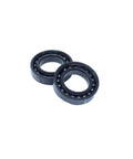 Heavy Duty 6903 High Temp Ball Bearings 17 X 30 X 7 mm Two Pack with black solid cast iron housing.
