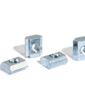 50 Pieces M3 Slide In T Nuts Tee Sliding Nut For 2020 Series Aluminum Extrusion Profiles With 6mm Slot Silver Finish