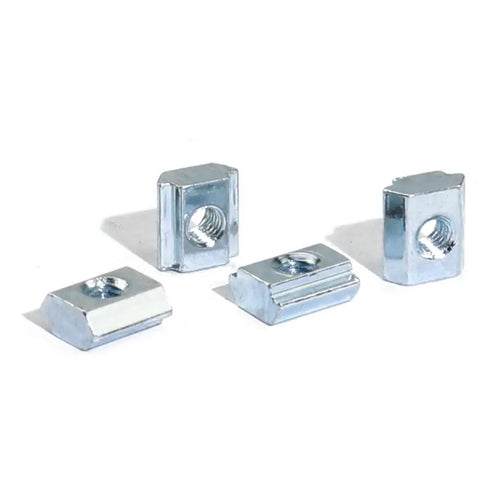 M4 Slide In T Nut Tee Sliding Nut for Aluminum Extrusion 2020 Series 6mm Slot 50 pcs Zinc Plated Carbon Steel built to last