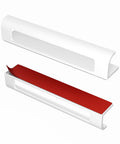 Self Adhesive Edge Fingerpull Door Handle Screwless Peel And Stick For Glass Wood Metal And Plastic Surfaces 2 Pack