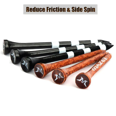 Natural Wood And Bamboo Golf Tees In Two Sizes 2 3 Quarter Inch And 3 1 Quarter Inch Pack Of 50 Or 120 For Reduced Friction