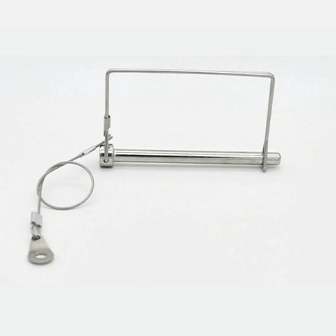 Two Pack Trailer Coupler Pins 1/4 X 4 Inch And 5/16 X 4 Inch With Anti Loss Cable Square Wire Lock Pin For Trailer Hitch Latch