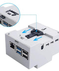 Raspberry Pi 4 DIN Rail Case With Built In Fan Modular Box For Electrical Panels Heat Sinks Included For Pi 4 Model B Durable DIN Rail Mount