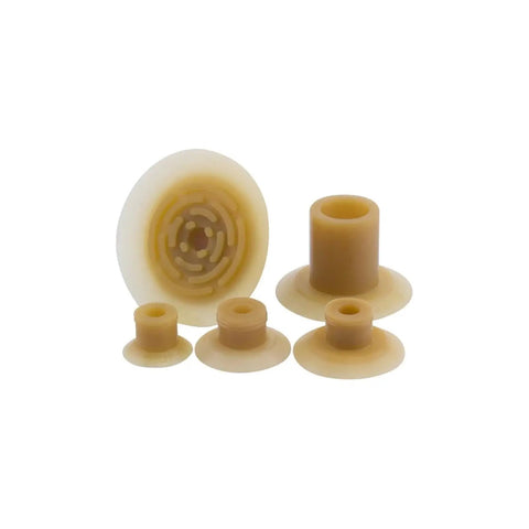 Silicone Vacuum Suction Cup Set 5 Pack For Manipulator Pneumatic Systems Strong Adhesion Gripper Tool Multi Size 15Mm20Mm24Mm30Mm40Mm Durable Grip Helper including various sizes of suction cups in different shapes.