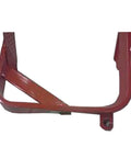 Close-up of red steel left hand double step assembly for universal tractor models 1026 1256 1456 1466 1566 1568 706 756 766 806 826 856 966 Hydro100