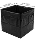 Square Planter Box Liner Bag For Wood Planter Boxes Waterproof Plastic Insert 16 Inch Seamless Corner Fit, black material