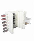 Test Tube Tower V2 Modular Ant Nest With 6 Test Tubes And 3 Tubing Ports Stackable Expansion System Wall Mount Ready White With Black Logo