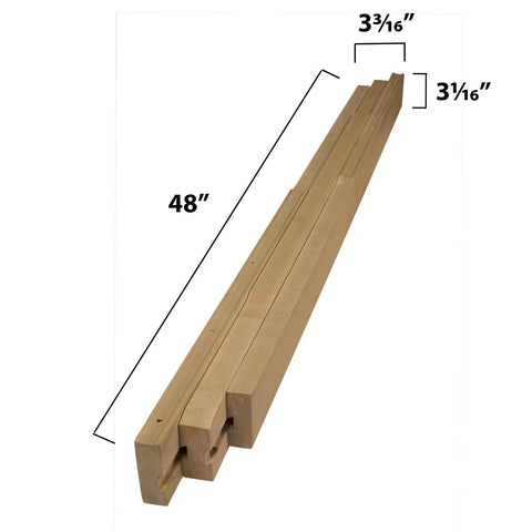 Premium Soft Maple Table Extension Slides Roll Slick As Silk For Dining Rooms Up To Ninety Six Inches 48 inch wooden glides