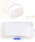 200 Piece M2.5 Nylon White Standoff Spacers Set With Male And Female Bolts And Nuts For DIY Projects Gear Up Your Builds Built To Last Durable Rust Resistant Easy To Clean Great For Electronics Enclosures in resealable box