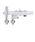 Stainless Steel Digital Caliper With Rugged Cone Head Design For Hella Accurate Center Distance Measurements 20 To 600 Millimeters showing detailed cone jaws.