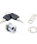 Cam Cylinder Locks For Cabinets Doors Drawers Mailboxes And Cupboards With Plastic Keys Built To Last Durable ZIN Alloy Core 19mm Lock Cylinder Secure Furniture Hardware 1 Pack Easy Install Great For Home And Office Storage - items displayed include lock cylinder, keys, and mounting hardware