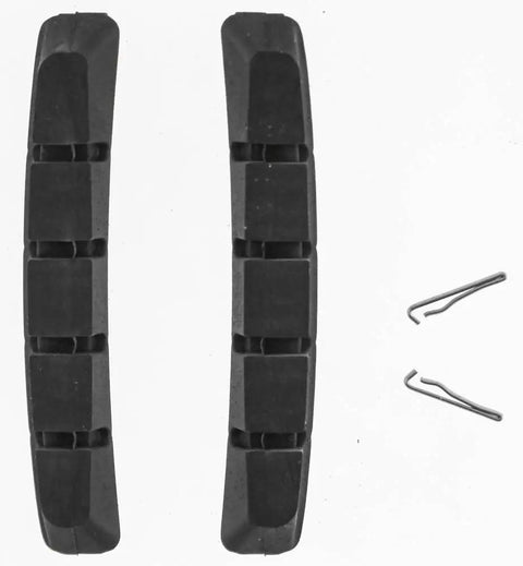 Severe Condition V Brake Pads Pair For Mountain Bikes All Weather Grippy Braking With Long Lasting Performance and Clips