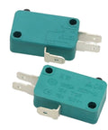 Two Pack Push Button Actuator Limit Switch KW3-0Z, 16A 125V/250V AC, heavy duty industrial switches for machinery, one color finish