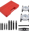Heavy Duty 12 Pc Bearing Puller Set For Auto Inner Ring Removal 30 To 75Mm Fits Cars Essential Mechanic Tool For Garage Use With Precision Extractors To Clear Auto Jams No Drama Workings Zero Damage To Parts On Any Car Engine Setup You Need. red case and puller parts