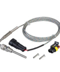 K Type Thermocouple Exhaust Probe With 1 Eighth Inch NPT Connector For Car Temp Monitoring High Temperature Sensor shown with cables