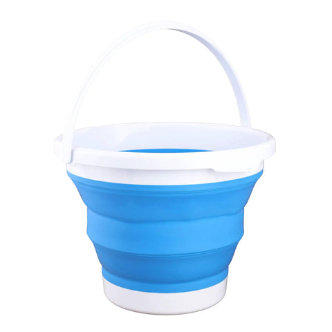 Collapsible 2.6-Gallon Camping Bucket, Lightweight Portable Water Carrier For Dishwashing, Cleaning And Gear Storage
