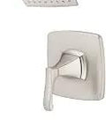 Tub And Shower Faucet Set With Valve And Cartridge Included, One-Handle Spot Defense Brushed Nickel Shower System