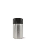 Roll Ready Six Oz Stainless Steel Breastmilk Bottle With Direct Pump Setup Ideal Spare Cylinder For Portable Milk Chiller Travel Mama Saver Clutch Backup Nursing Must Have Go Anywhere Essential, front view.