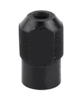 Black cap from 6Pcs Brass Collet Drill Chuck Set With 1mm To 3.2mm Capacity, Brass Sleeves And Black Cap, M8x0.75 Cap, Fits Rotary Tools