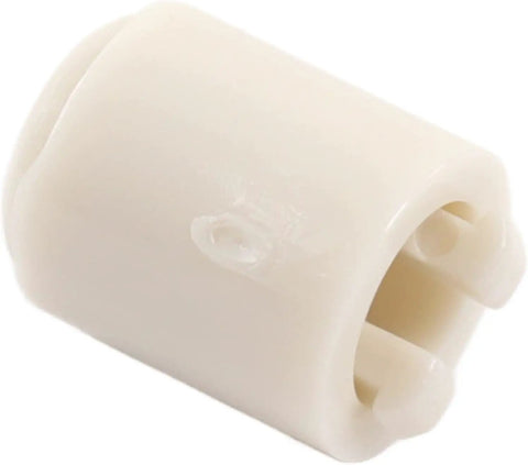 Close-up view of a lightweight plastic needle tip stopper compatible with LK150 knitting machine from 25 Pcs Needle Tip Stoppers for Knitting Needles.