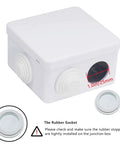 Absolute Kick-Ass Ip55 Waterproof And Dust-Shield Abs Plastic Electrical Junction Box For Outdoor Wiring Diy Project Enclosure with rubber gaskets and entry ports.