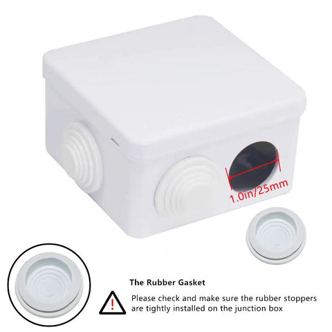 Absolute Kick-Ass Ip55 Waterproof And Dust-Shield Abs Plastic Electrical Junction Box For Outdoor Wiring Diy Project Enclosure with rubber gaskets and entry ports.