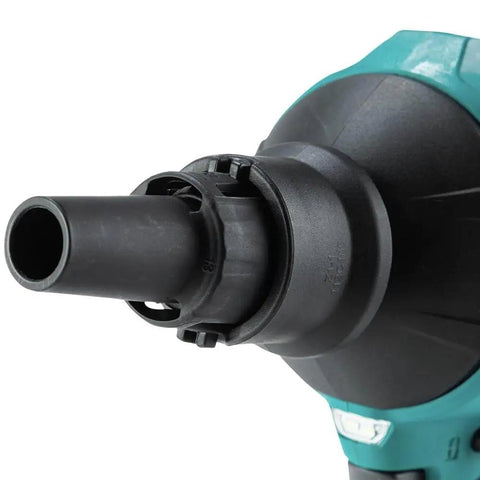 Nozzle close-up of 18V Brushless Cordless Blower And Inflator Tool Only With 447 MPH Air, 39 CFM, 4 Speeds, 5 Nozzles, LED Light