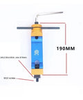 Universal Adjustable Cnc Mill Work Piece Stop Locator For Lathe Machine, 190MM long, M10 threaded fixture in blue and gold.