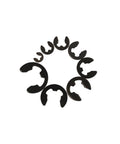 580 Piece External Retaining Ring Kit Set Box Black Carbon Steel E Clips Circlips arranged in a circle for shafts