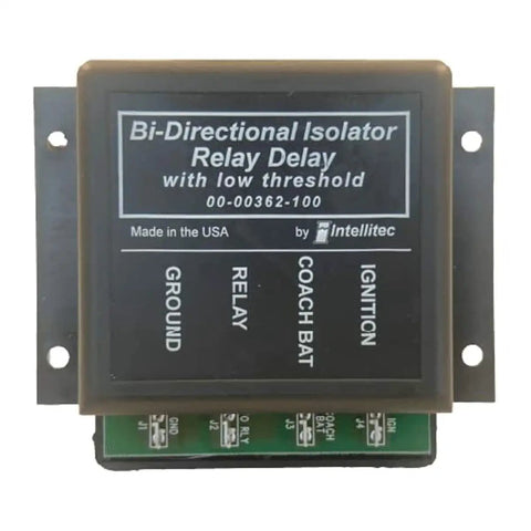 RV Battery Isolator Relay Delay With 2 Terminals Copper Contacts And Screw Connector 13.1V 10A Bi Directional Auto Start