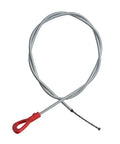Mercedes 722.6 Transmission Fluid Dipstick Replacement Tool For Easy Oil Level Check, metal dipstick with red handle, coiled design