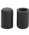 10Pcs Silicone Vacuum Hose Cap Kit For 16mm Car Intake Lines Weatherproof End Plugs in black, two caps displayed