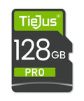128GB Pro SD card, compatible with Outdoor Battery Powered Security Cam With 3MP HD Night Vision 2 Way Audio PIR Motion Detection Spotlight And Siren 2.4GHz WiFi IP66 Weatherproof Cloud Or SD Storage.