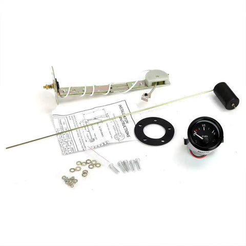 Stainless Steel Boat Fuel Sender Unit And Water Level Sensor 6 Inch Tank Gauge with accessories and instructions for boats, cars, RVs.