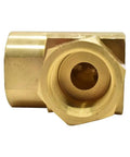 Half Inch NPT Female Brass Swivel Assembly For HSR90 Hose Reel 360 Degree Rotation Keeps Hose From Kinking And Twisting No Fuss Built Tough With Durable Brass Construction For Long Lasting Performance brass fitting, front view