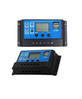 All Weather MPPT Solar And Wind Charge Controller for Twelve and Twenty Four Volt Systems 30 Amp Regulator front and side view