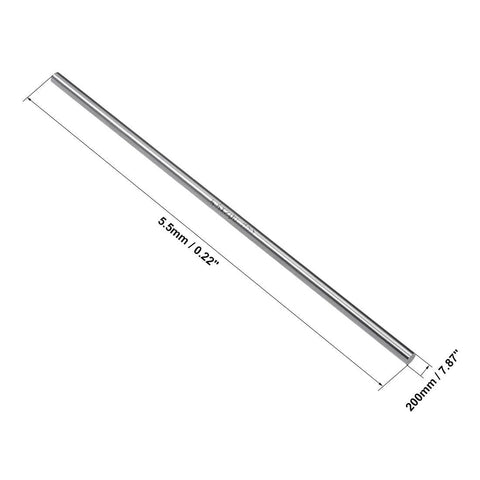 uxcell round steel rod, 5.5mm diameter, 200mm length, HSS lathe bar
