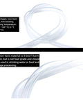 Clear PVC tubing, 1 in ID x 1-1/4 in OD, 10 ft length