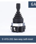 Heavy Duty Rod End Joint Bearing Kit With Monolever Toggle Switch Two Way Four Way Self Locking Latching Reset Momentary Switch 22mm And 30mm Size Master Joystick Rocker SVFS-201 Compatible, 6A self-reset